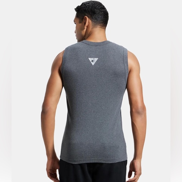 NWT Jockey Muscle Tank Top 100% Super Combed Cotton Ribbed Fabric Medium 95 cm - Picture 4 of 8